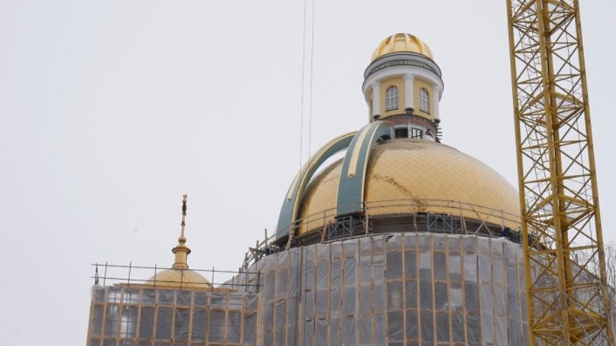 Главный крест кафедрального собора в Челябинске освятят в Вербное воскресенье