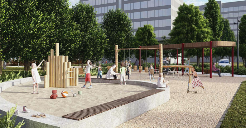 В Челябинске сквер с паркур‑комплексом благоустроят за 27 млн рублей