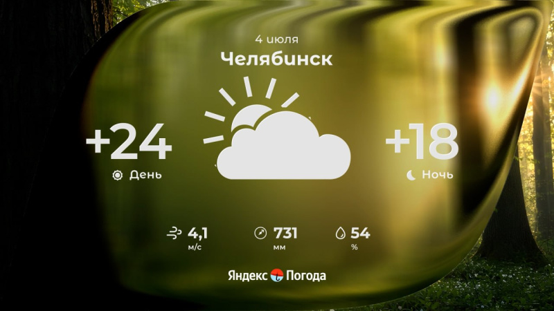Погода в Челябинской области 4 июля: переменная облачность и дожди