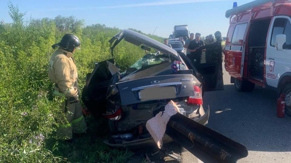 В Челябинской области водитель «Лады» погибла, врезавшись в ограждение