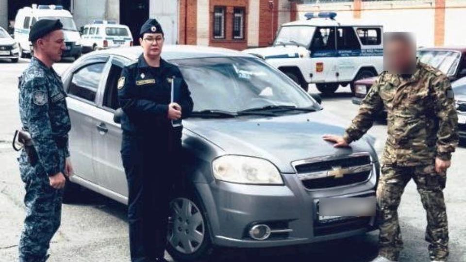 В Чебаркуле автомобиль осужденного передали военным