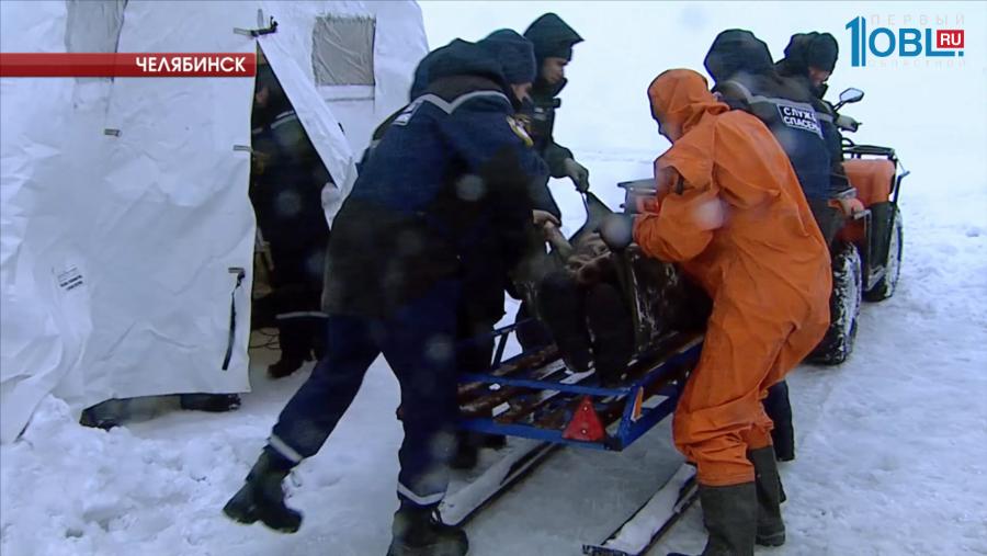 Челябинская служба спасения провела учения на льду