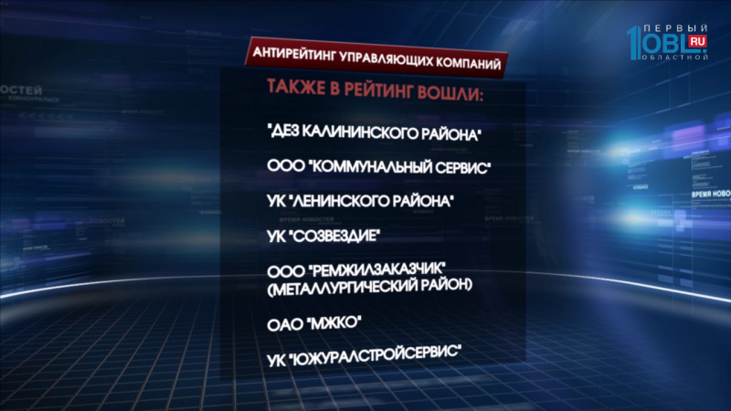 Челябинцы составили антирейтинг управляющих компаний