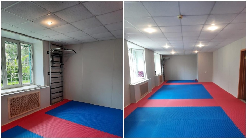 В челябинской спортшколе «ЧТЗ» обновили тренировочный зал
