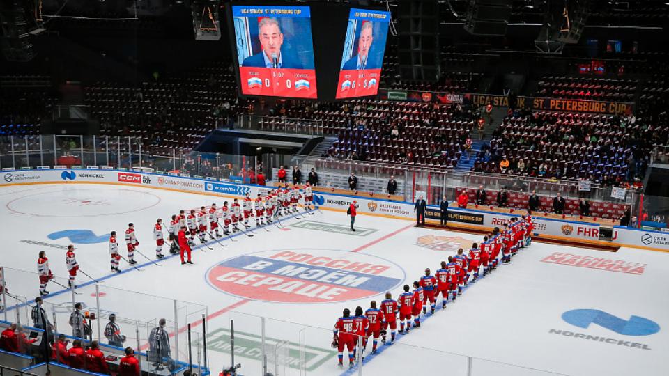 Хоккеисты сборной России сыграют товарищеские матчи с Беларусью в Челябинске