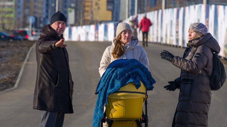 В Челябинске построят тротуар до вантового моста