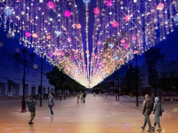 Новогодняя подсветка на челябинской Кировке подешевела на 38 млн рублей