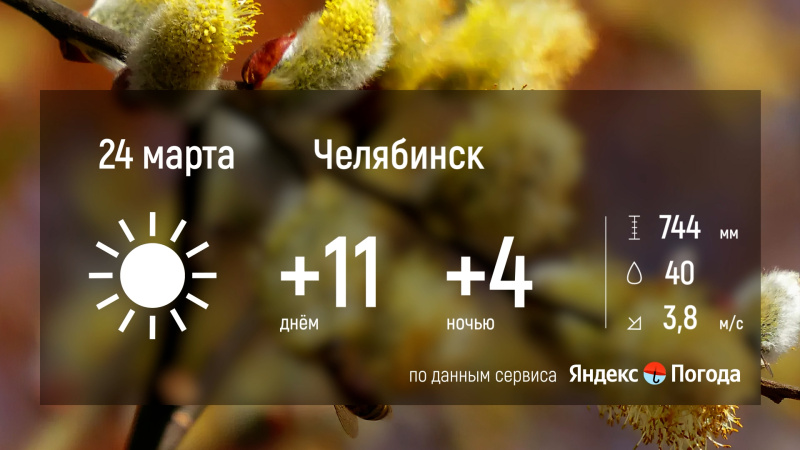 24 марта в Челябинской области потеплеет до +12 градусов