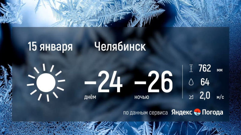 Сильные морозы ожидаются в Челябинской области