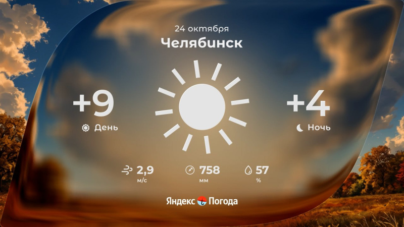 В Челябинской области в субботу сохранится сухая и ясная погода