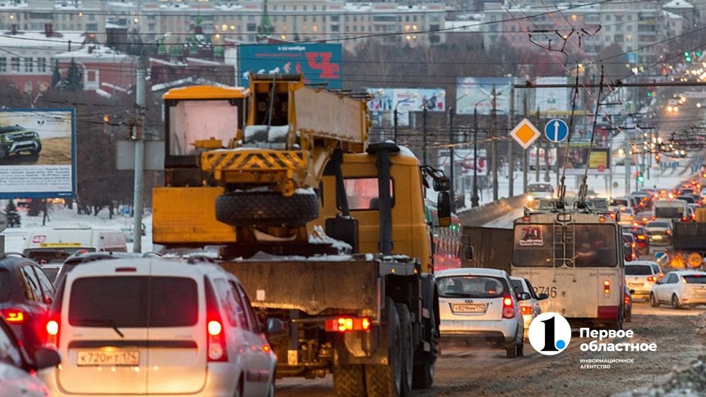 В Челябинске пробки на дорогах поднялись до 9 баллов
