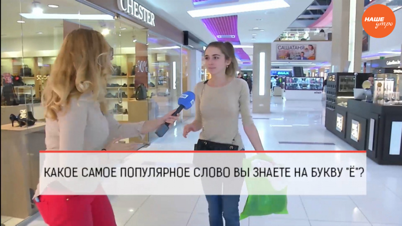 Какое самое популярное слово вы знаете на букву - Ё?