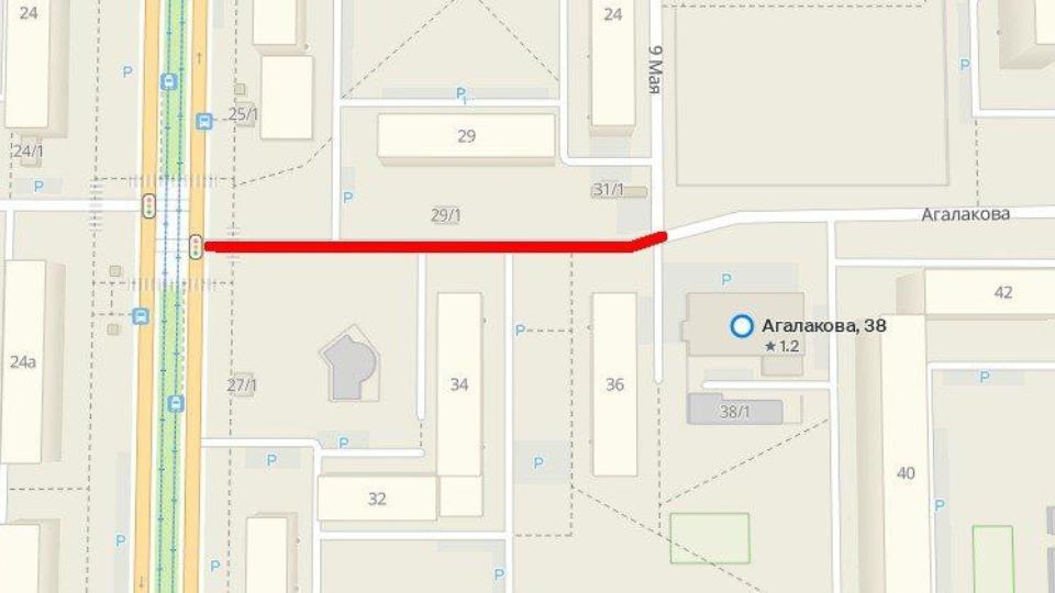 В Челябинске продлили ограничение движения на улице Агалакова еще на месяц