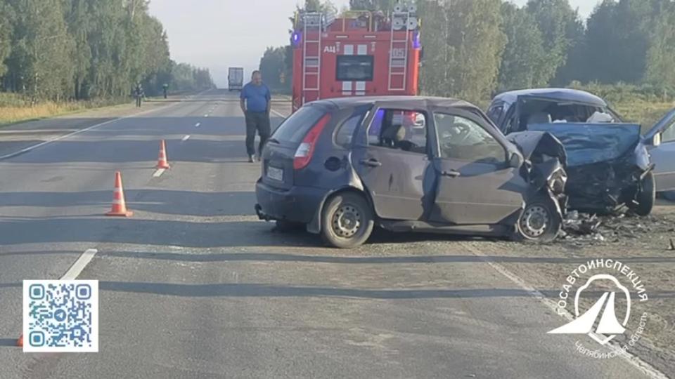Под Челябинском столкнулись две «Лады», водители погибли