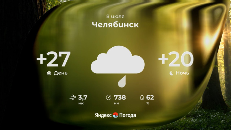 Погода в Челябинской области 8 июля: дожди и грозы