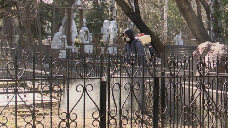 В Челябинске обрабатывают кладбища от клещей