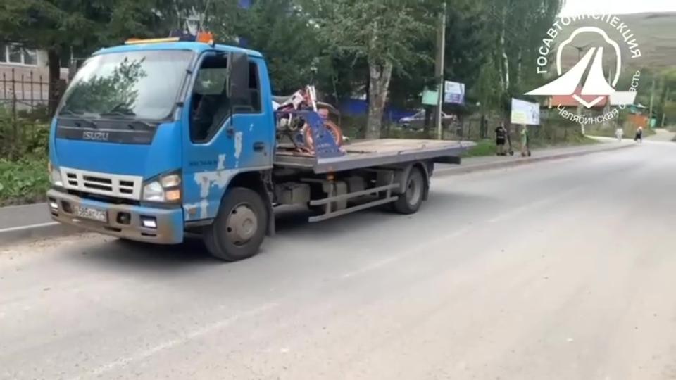 Подростка-мотоциклиста задержали в Челябинской области