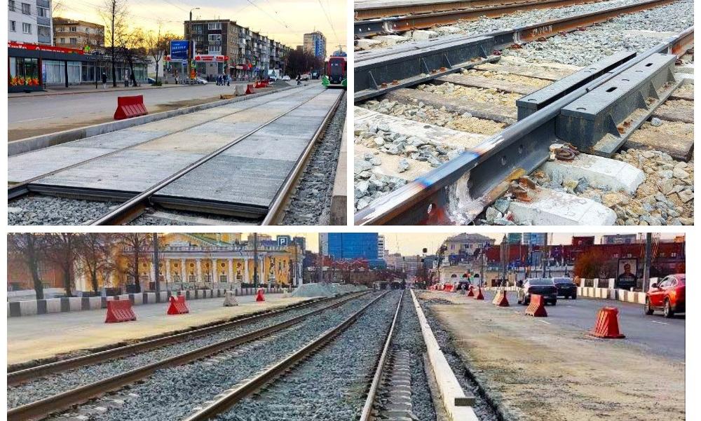 В Челябинске завершается капремонт трамвайных путей на Кирова