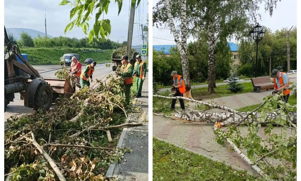 В Златоусте продолжают устранять последствия пятничного шторма