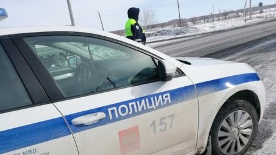 Челябинские полицейские помогли застрявшей на трассе автомобилистке с двумя детьми