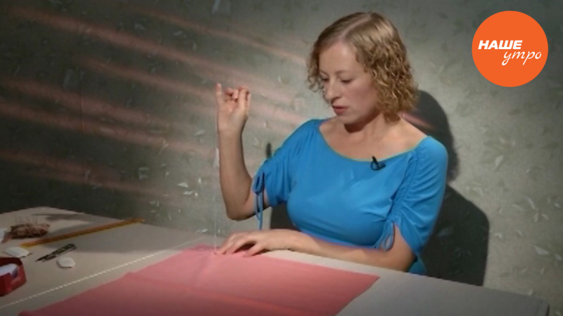 Переносим линию на ткани