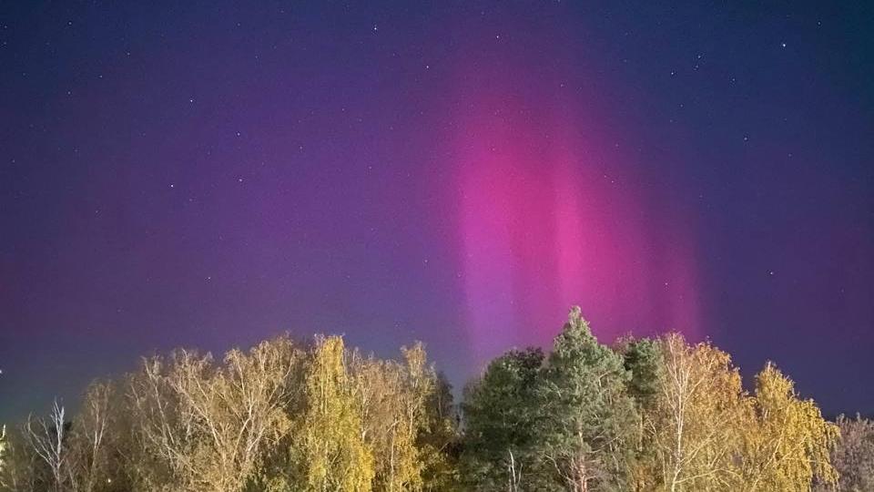 Северное сияние увидели жители Челябинской области утром 7 октября