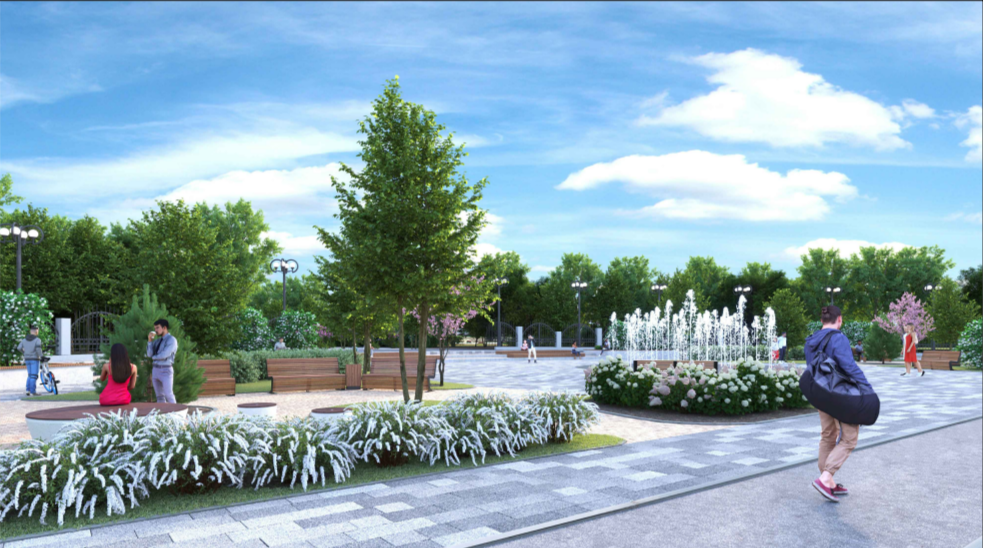 Парк Курчатовского района Челябинска благоустроят к середине лета 2024 года