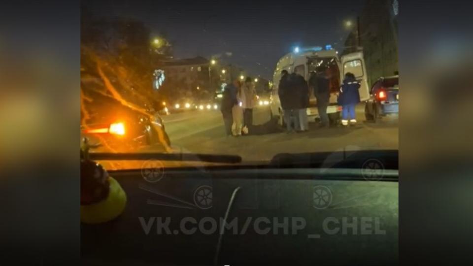 В Челябинске водитель иномарки сбил человека на пешеходном переходе