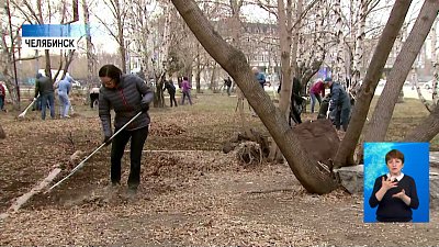 В Саду камней провели субботник