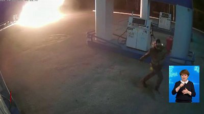Неизвестный пытался поджечь заправку