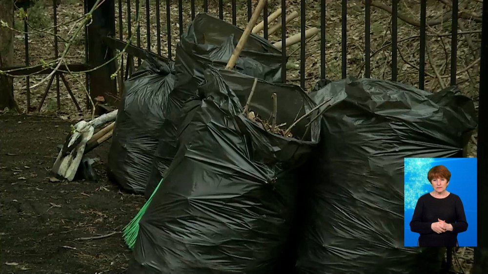 В госпитале ветеранов войн провели субботник