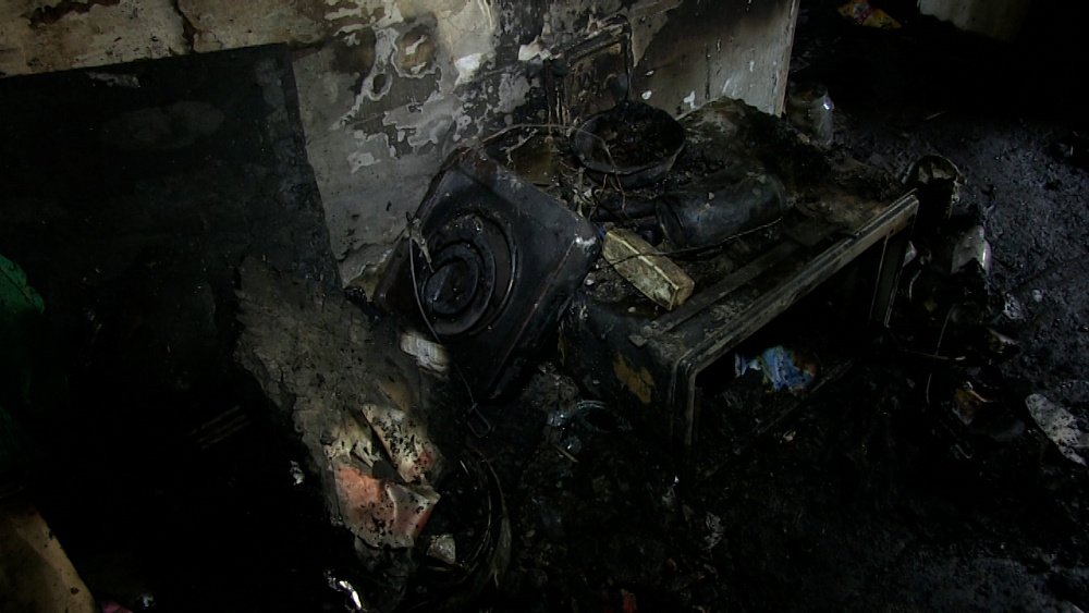 Пожар на улице Лесопильная