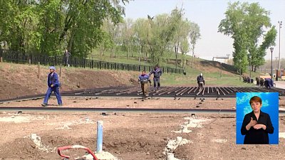 В Магнитогорске благоустраивают набережную