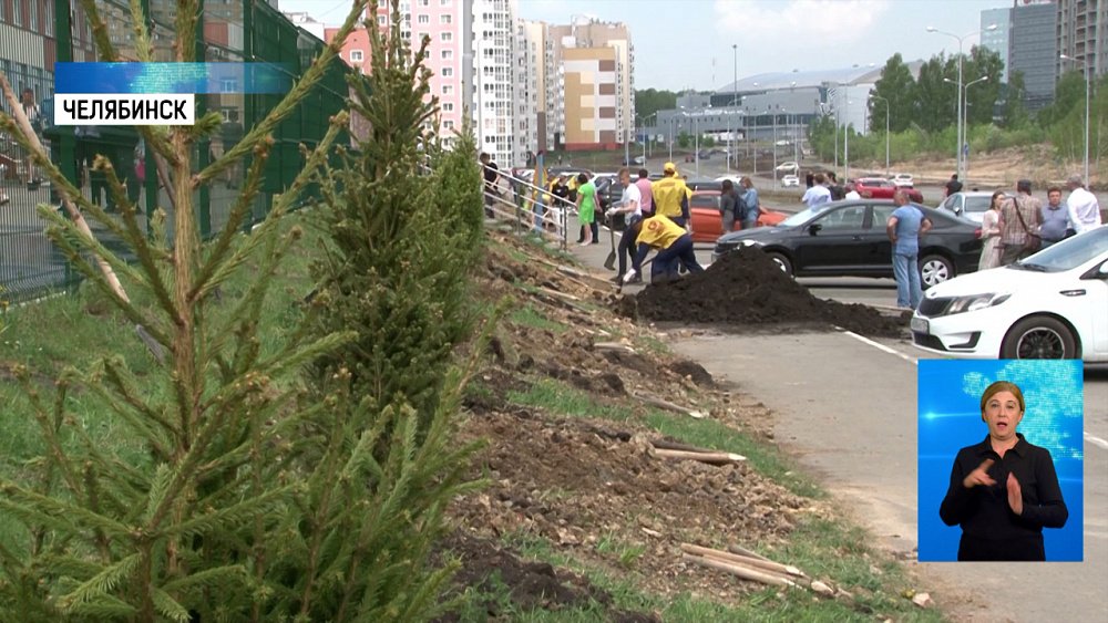 Школьники участвуют в конкурсе благоустройства