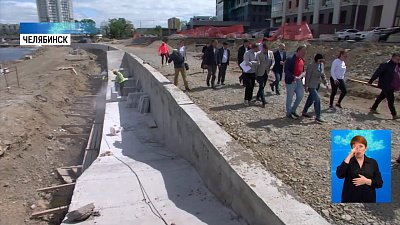 Реконструкция набережной сделана на 10%