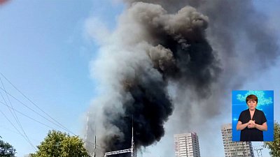 Из-за тополиного пуха загорелся электрокабель