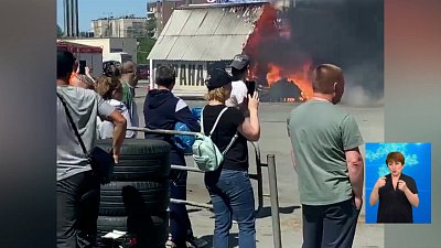 Сгорел павильон на строительном рынке