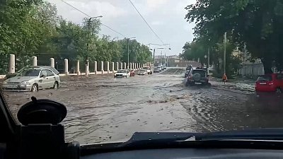 После ливня Магнитогорск оказался под водой