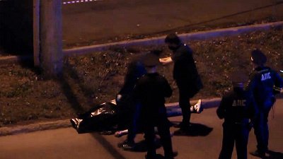 Камеры видеонаблюдения сняли ночную погоню за байкером