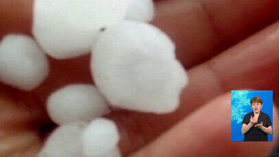 В Копейске выпал град