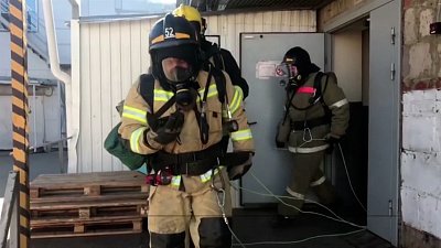 МЧС провели учения в ТРК Копейска