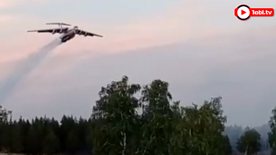 Пожары в Карталинском районе продолжают тушить с воздуха