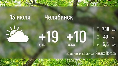 Челябинская область вновь отдыхает от жары