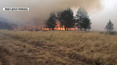 Пожар, бушевавший на юге Челябинской области несколько дней, потушен