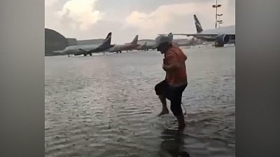 Московский аэропорт Шереметьево затопило из-за ливня