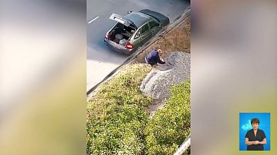 Южноуралец украл щебень