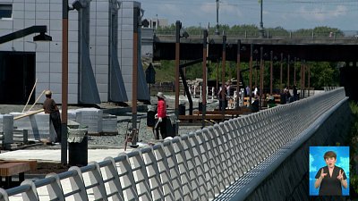 Набережную у «Мегаполиса» закончат 15 августа