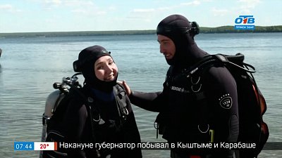 Дайвинг на озере Увильды в рубрике «Точка отрыва»