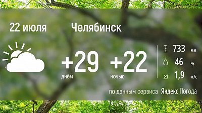 В Челябинской области снова будет аномально жарко