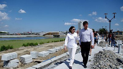 Строительство набережной в центре Челябинска вышло на финишную прямую